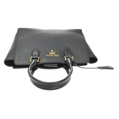 Prada Re-Edition Galleria Tote Saffiano Leather, Black, Leather, Tote Bag