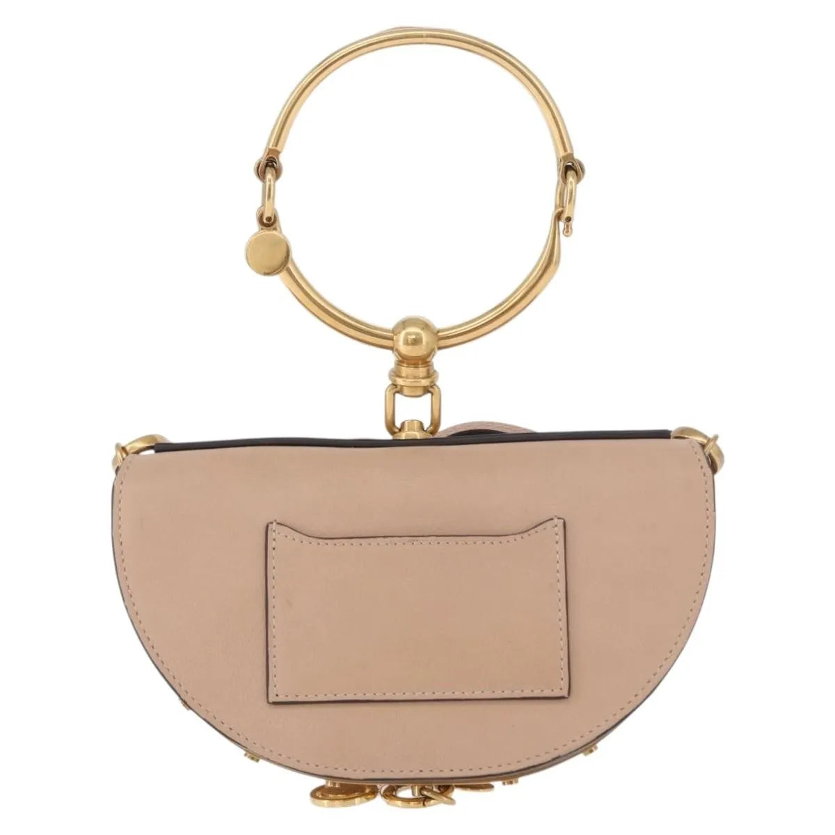 Chloe Nile Minaudière Leather, Pink, Leather, Handbag