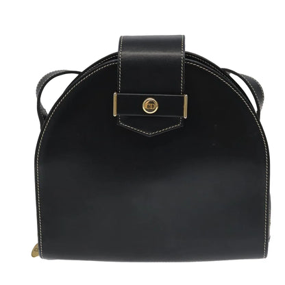 Christian Dior Vintage Leather, Black, Leather, Shoulder Bag