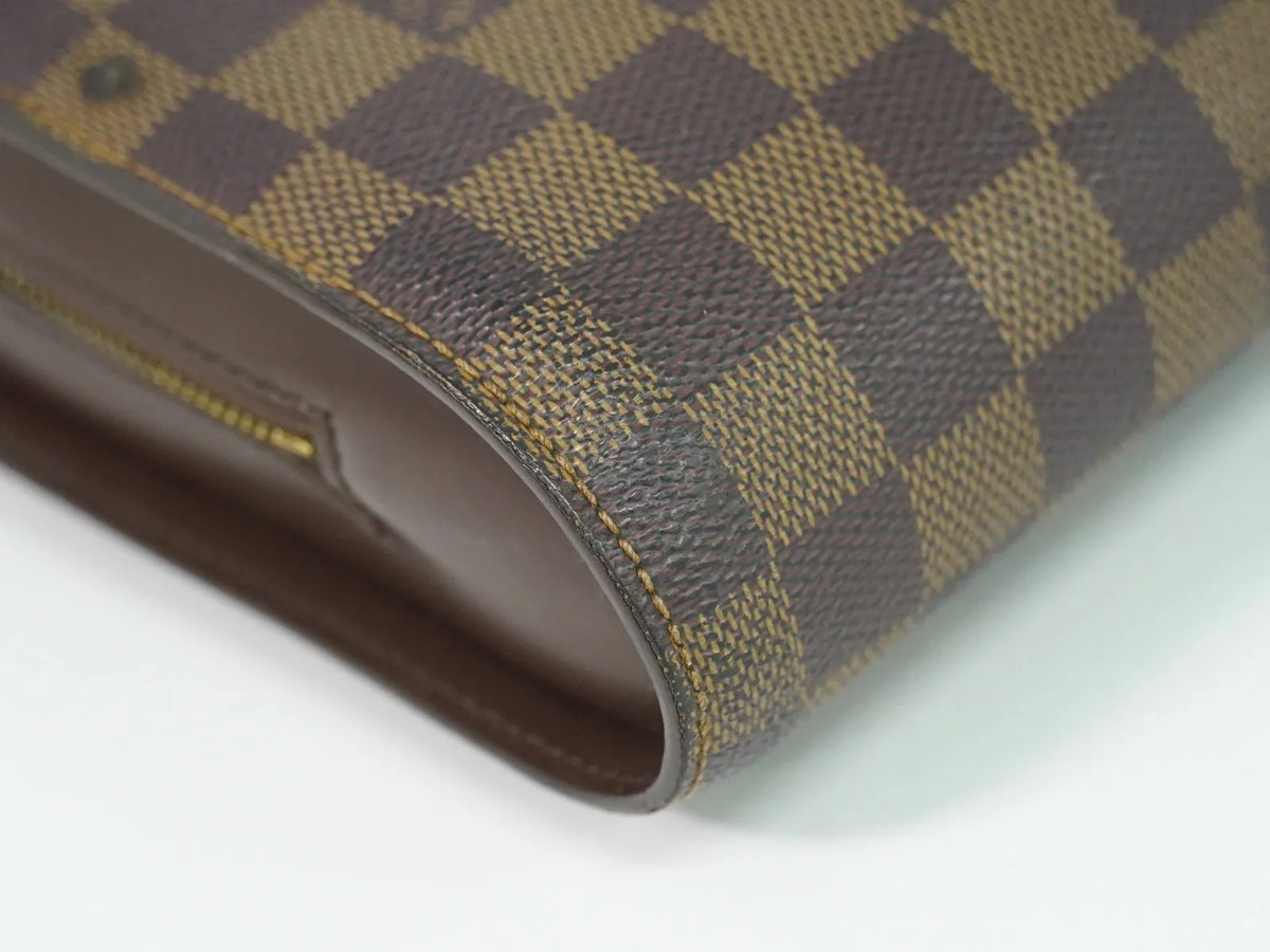 Louis Vuitton Pochette Saint Louis Damier, Brown, Canvas, Clutch