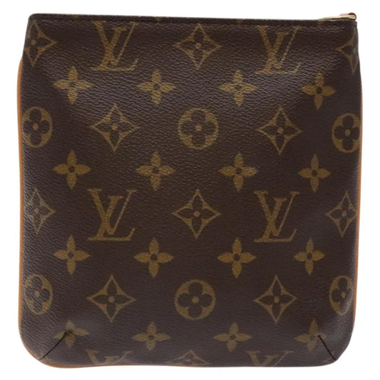 Louis Vuitton Partition Wristlet Clutch Monogram Canvas, Brown, Canvas, Clutch