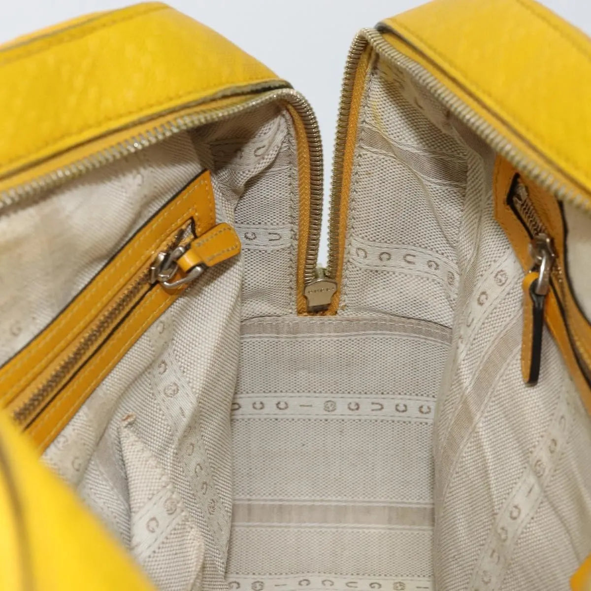 Gucci Bright Top Handle Diamante Leather, Yellow, Leather, Handbag