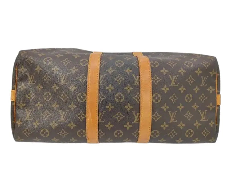 Louis Vuitton Keepall Monogram Canvas, Brown, Canvas, Handbag