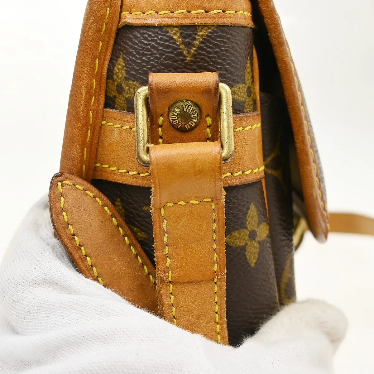 Louis Vuitton Sologne Monogram Canvas, Brown, Canvas, Shoulder Bag