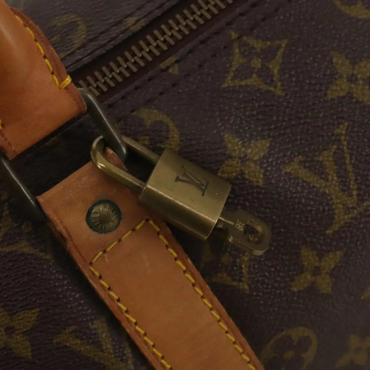 Louis Vuitton Keepall Monogram Canvas, Brown, Canvas, Travel Bag