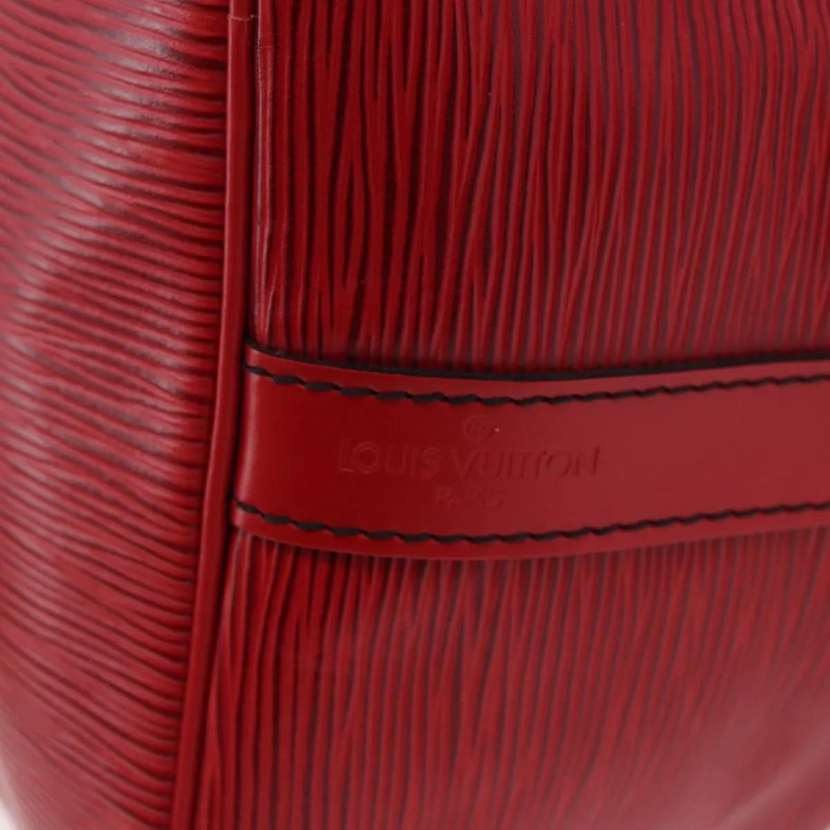 Louis Vuitton Petit Noe Epi Leather, Red, Leather, Shoulder Bag