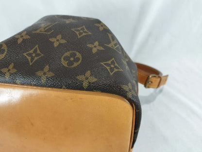Louis Vuitton Petit Noe Monogram Canvas, Brown, Canvas, Shoulder Bag
