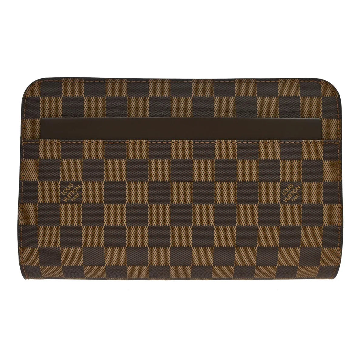 Louis Vuitton Pochette Saint Louis Damier, Brown, Canvas, Clutch