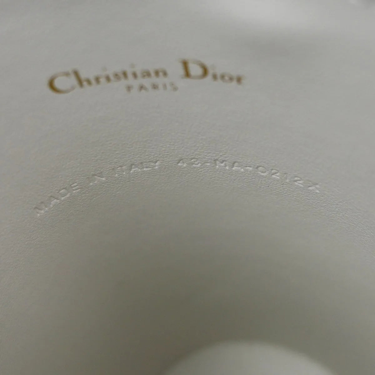Christian Dior Vibe Bottle Holder Printed Leather, White, Leather, Shoulder Bag