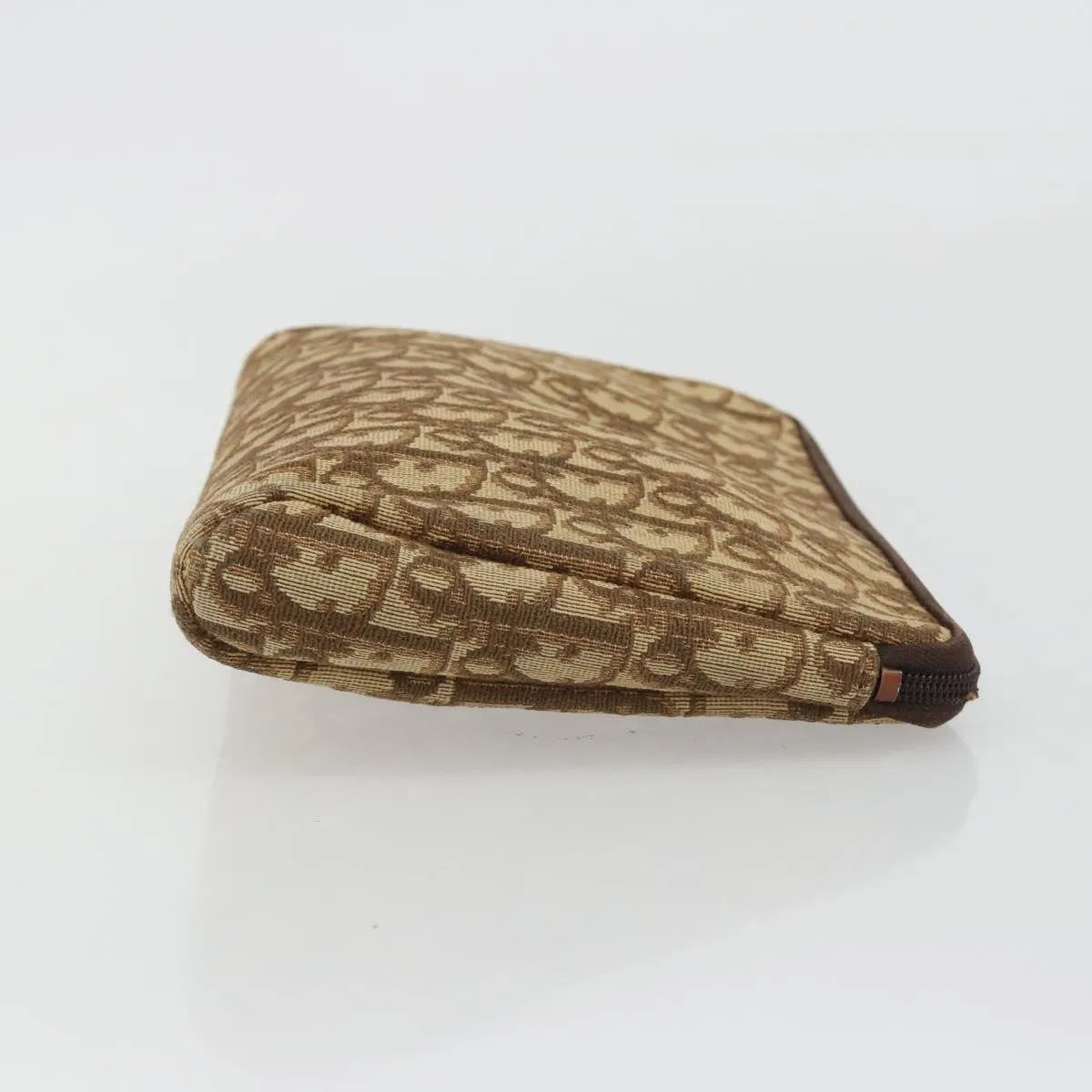 Christian Dior Vintage Trotter Canvas, Brown, Canvas, Clutch