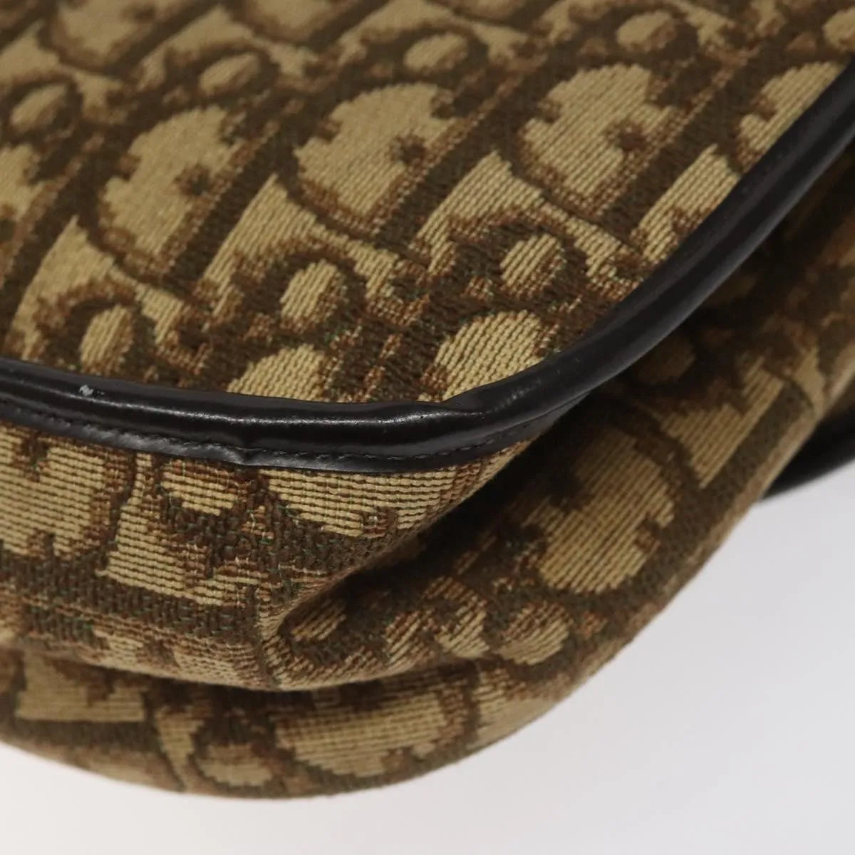 Christian Dior Vintage Trotter Canvas, Brown, Canvas, Shoulder Bag