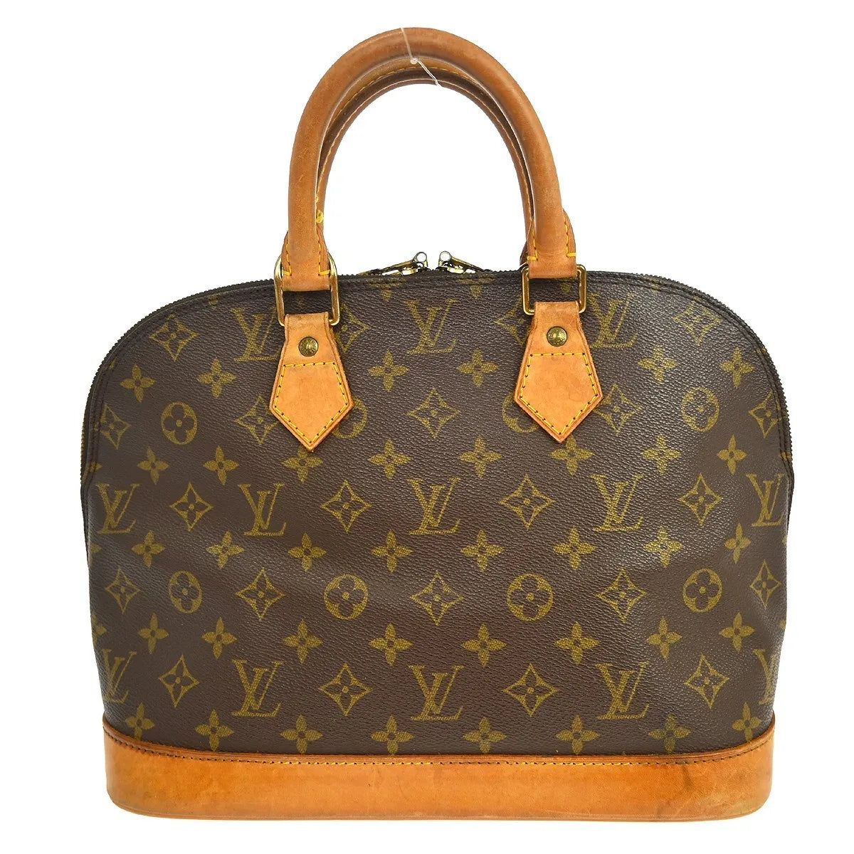 Louis Vuitton Alma Monogram, Brown, Canvas, Handbag