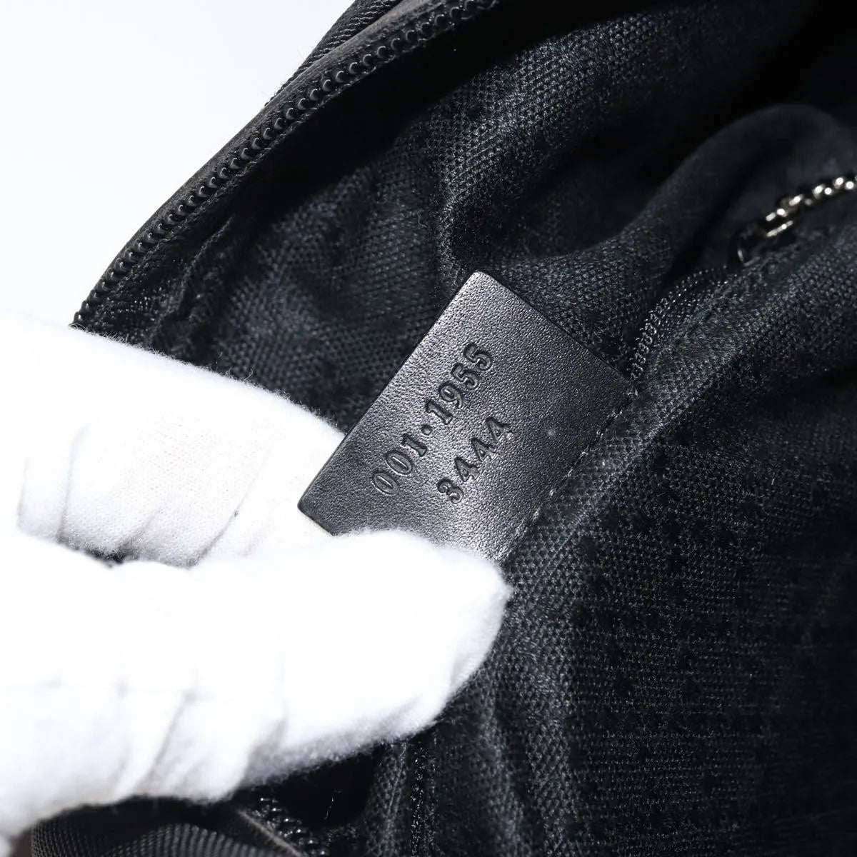 Gucci Vintage Nylon, Black, Nylon, Shoulder Bag