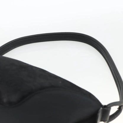 Salvatore Ferragamo Gancini Suede, Black, Suede, Shoulder Bag