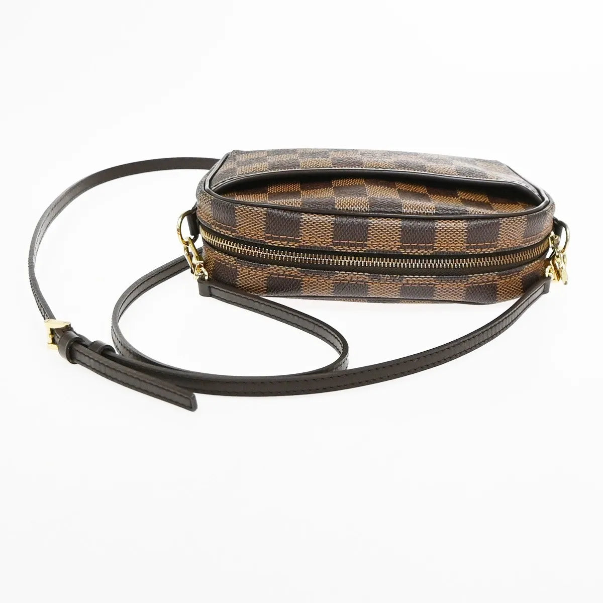 Louis Vuitton Ipanema Pochette Damier, Brown, Canvas, Clutch