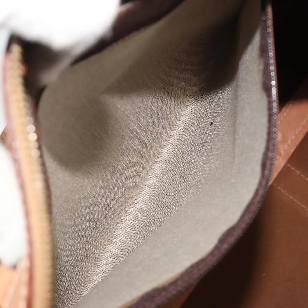 Celine Vintage Macadam Boston Canvas and Leather, Brown, Canvas, Handbag