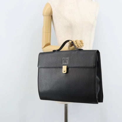 Burberry Vintage Leather, Black, Leather, Briefcase