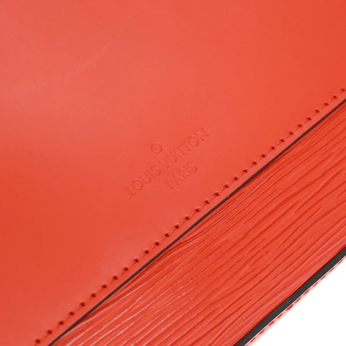 Louis Vuitton Kleber Epi Leather, Red, Leather, Handbag
