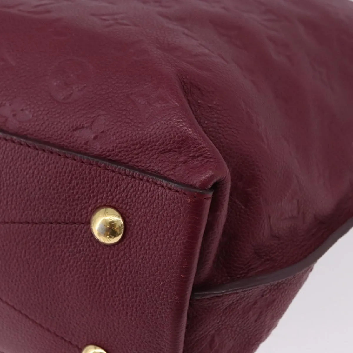 Louis Vuitton Metis Hobo Monogram Empreinte Leather, Burgundy, Leather, Handbag