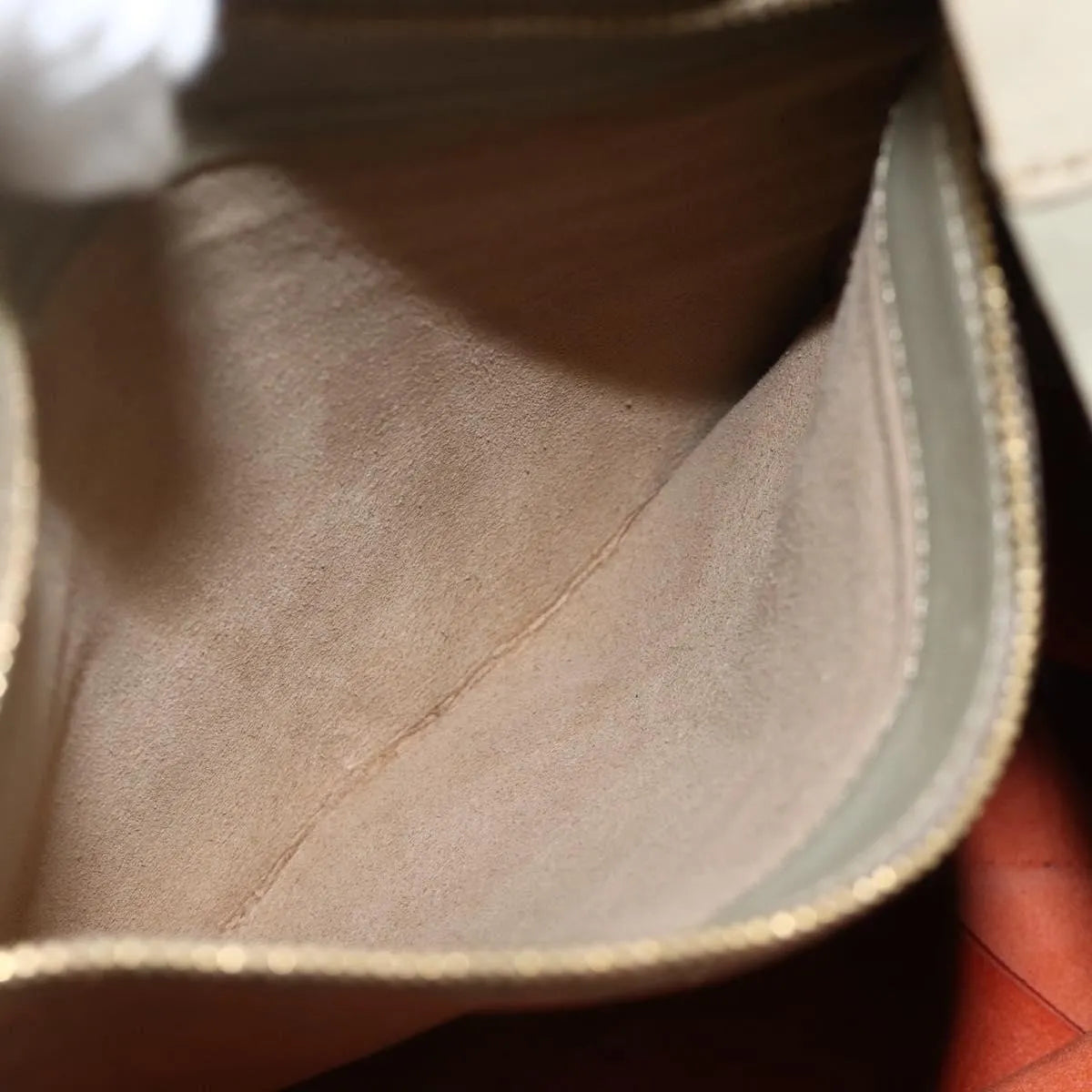 Celine Vertical Bi-Cabas Tote Leather, Beige, Leather, Tote Bag