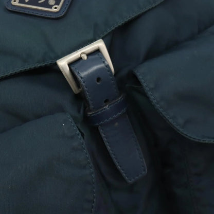 Prada Double Front Pocket Tessuto, Navy, Nylon, Backpack