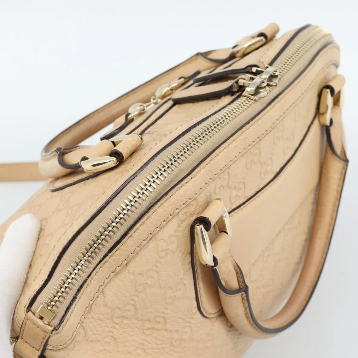 Gucci New Pelham Tote Guccissima Leather, Beige, Leather, Handbag
