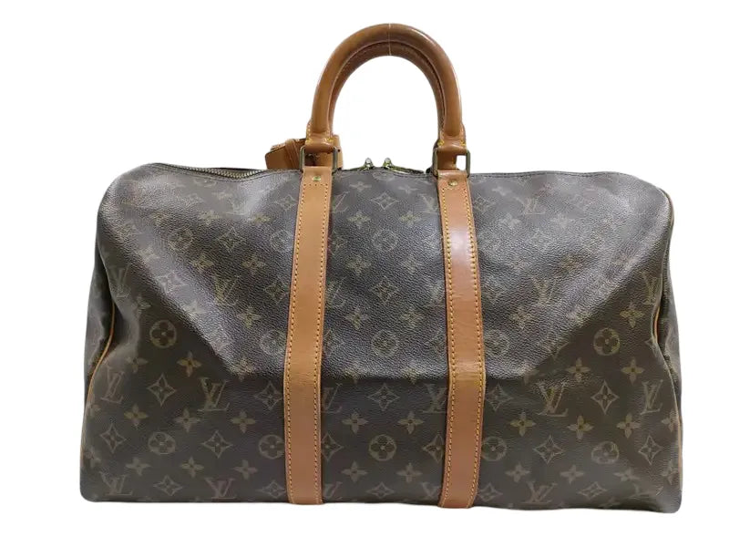 Louis Vuitton Keepall Monogram Canvas, Brown, Canvas, Travel Bag