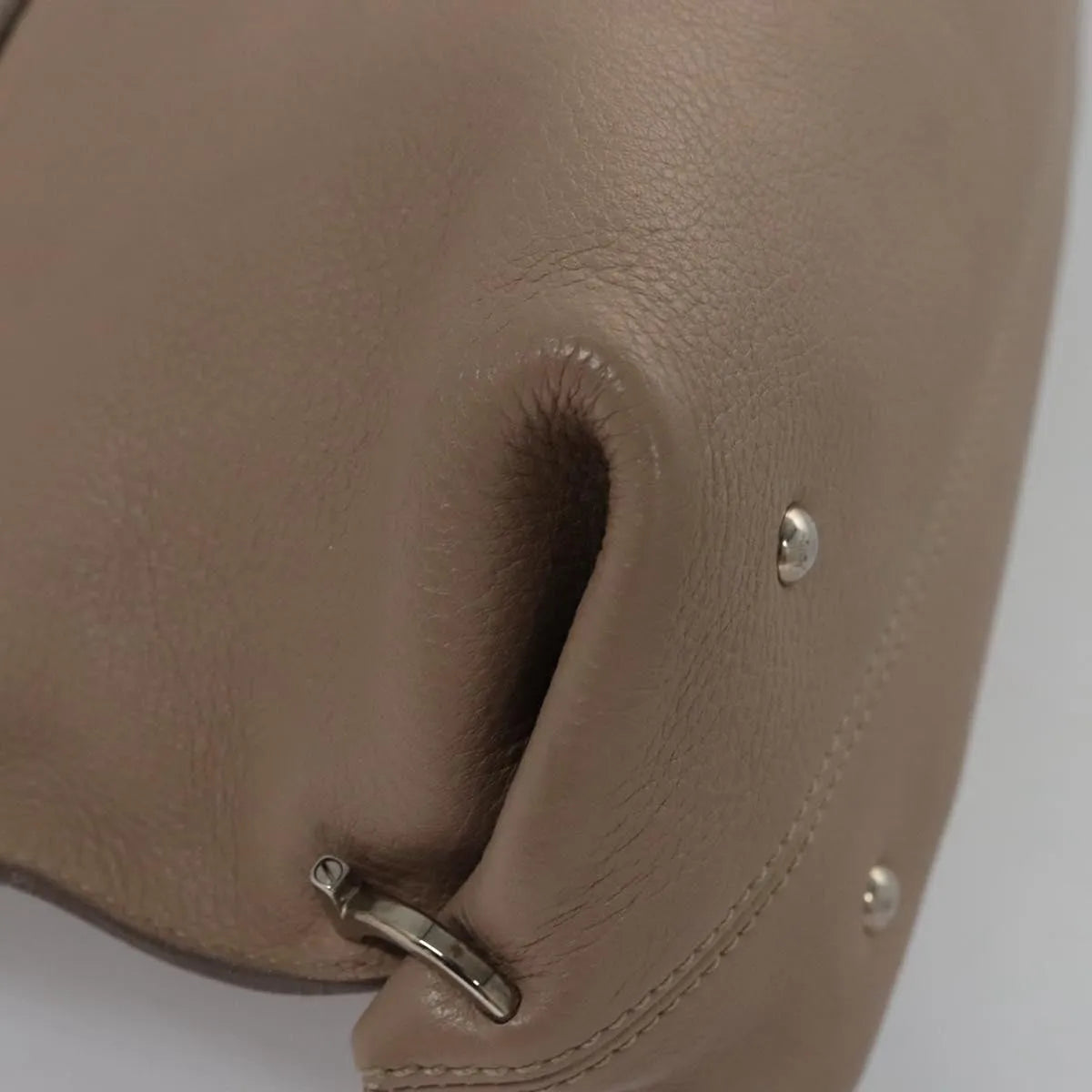 Salvatore Ferragamo Sofia Satchel Leather, Beige, Leather, Handbag