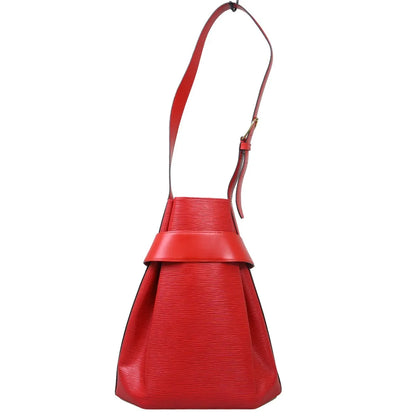 Louis Vuitton Vintage Sac d'Epaule Handbag Epi, Red, Leather, Shoulder Bag