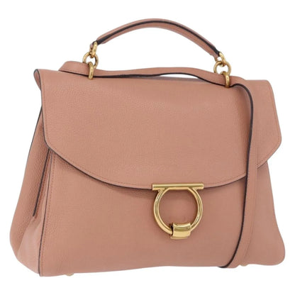 Salvatore Ferragamo Margot Satchel Leather, Pink, Leather, Handbag