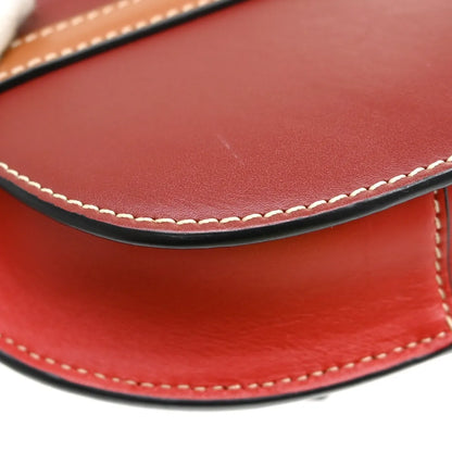 Loewe Gate Leather, Burgundy, Leather, Shoulder Bag