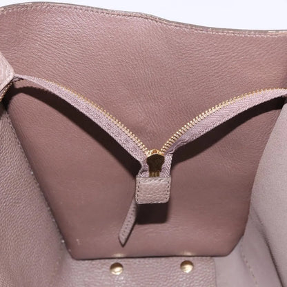 Salvatore Ferragamo Amy Tote Pebbled Leather, Beige, Leather, Tote Bag