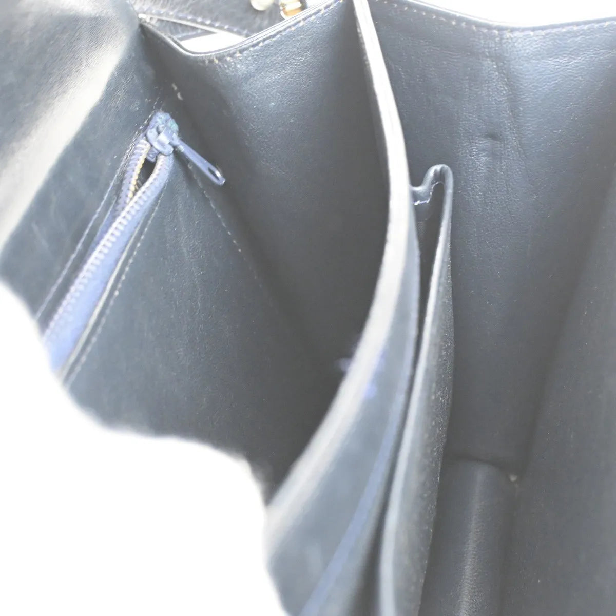 Celine Horse Carriage Canvas and Leather, Navy, Canvas, Shoulder Bag