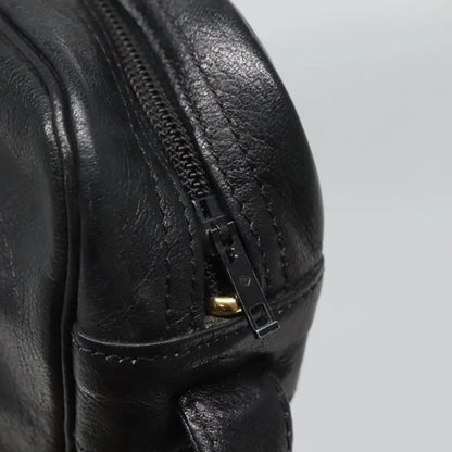 Christian Dior Vintage Leather, Black, Leather, Shoulder Bag