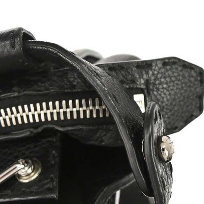 Fendi Selleria Peekaboo Fit Leather, Black, Leather, Handbag