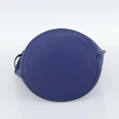 Celine Big Bag Bucket Leather, Blue, Leather, Handbag
