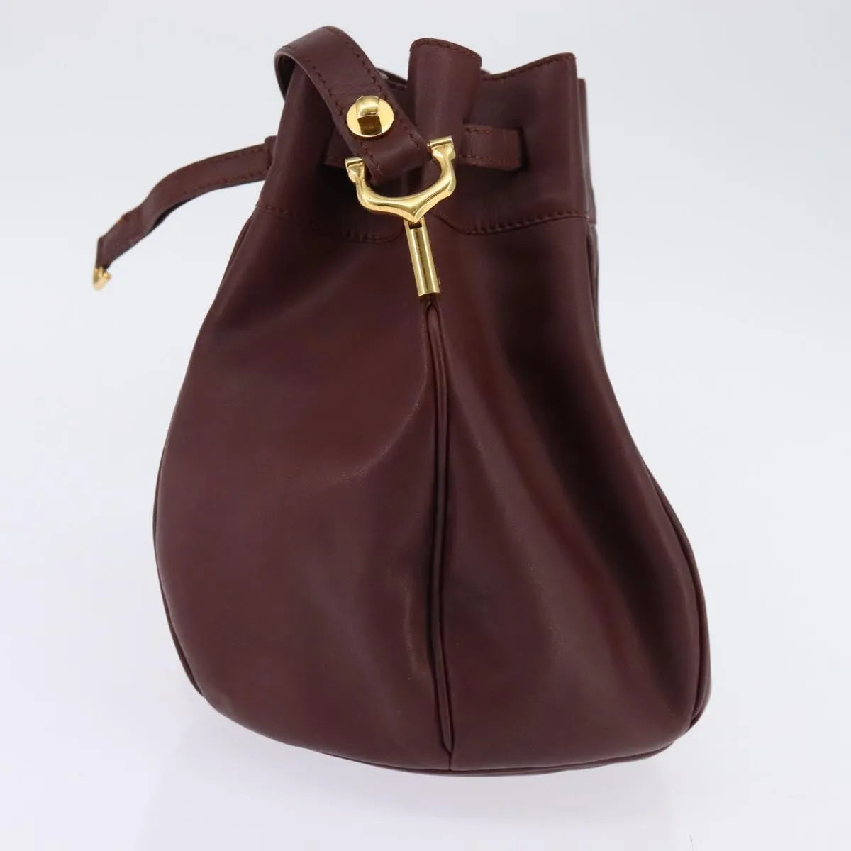 cartier Must de cartier Leather, Burgundy, Leather, Shoulder Bag
