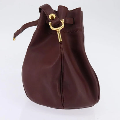 cartier Must de cartier Leather, Burgundy, Leather, Shoulder Bag