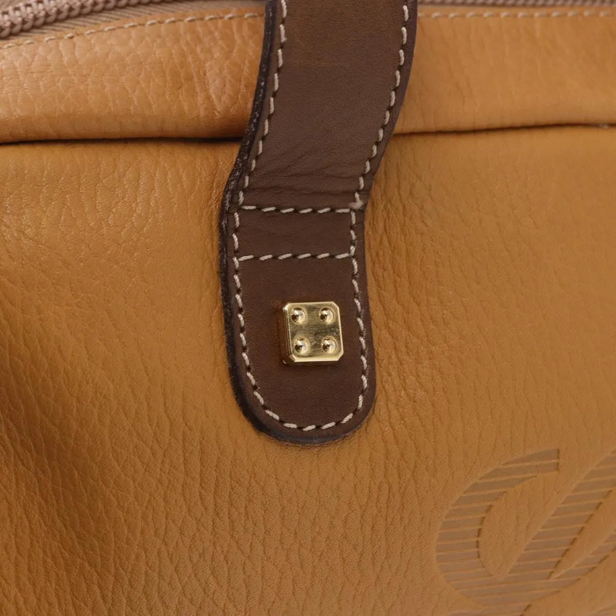Loewe Anagram Leather, Beige, Leather, Handbag