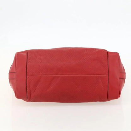 Gucci Craft Tote Diamante Leather, Red, PVC, Tote Bag