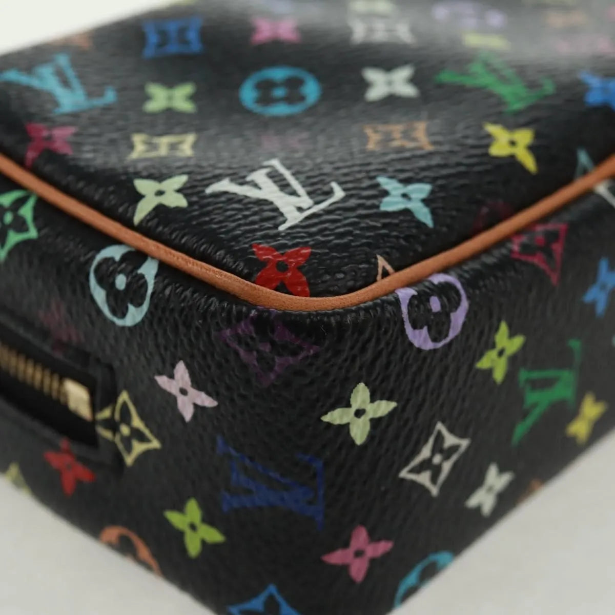 Louis Vuitton Wapity Trousse Monogram Multicolor, Black, Canvas, Clutch