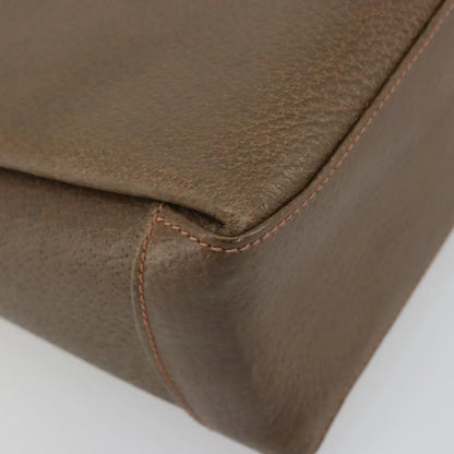 Gucci Vintage Convertible Box Leather, Brown, Leather, Handbag