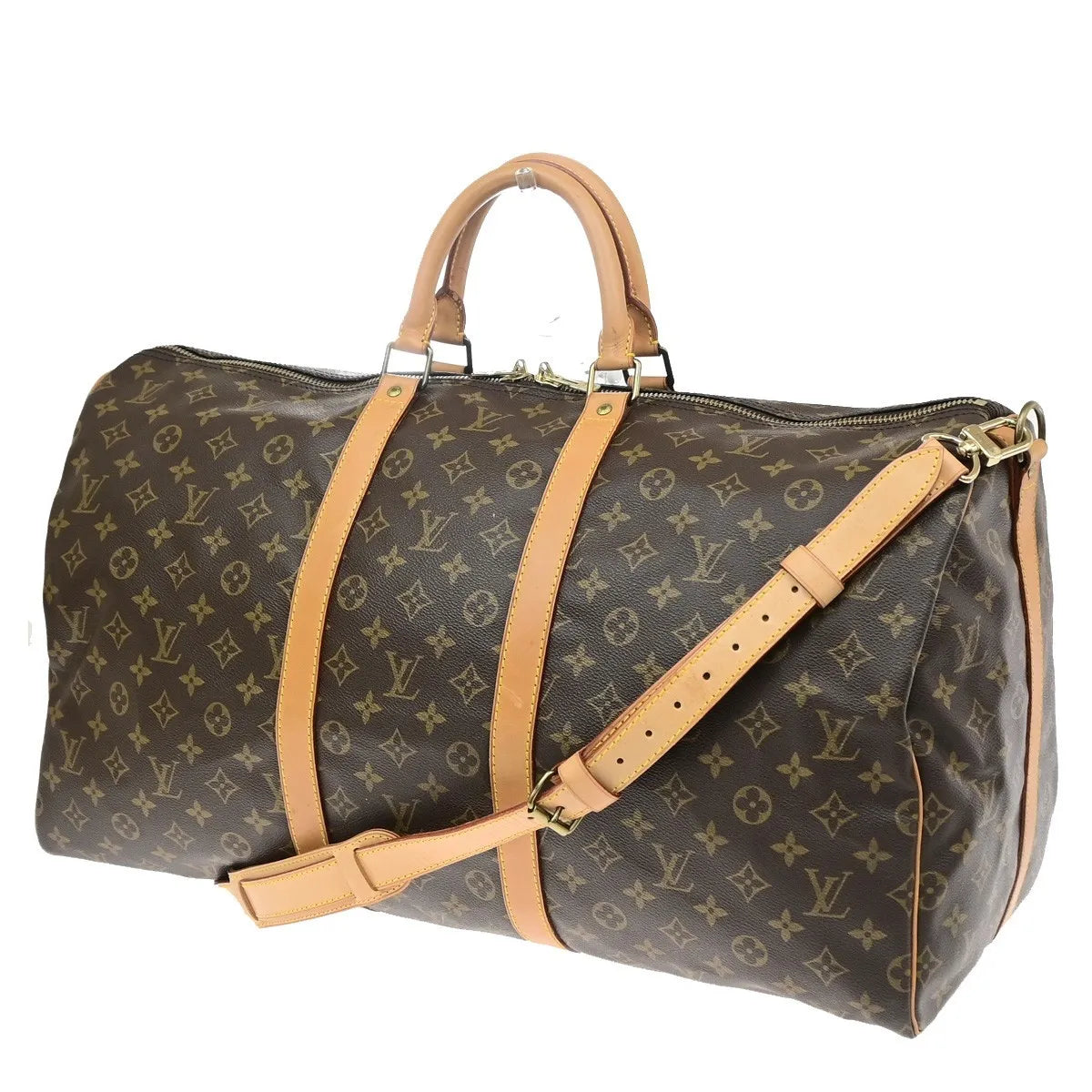 Louis Vuitton Keepall Bandouliere Monogram Canvas, Brown, Canvas, Travel Bag