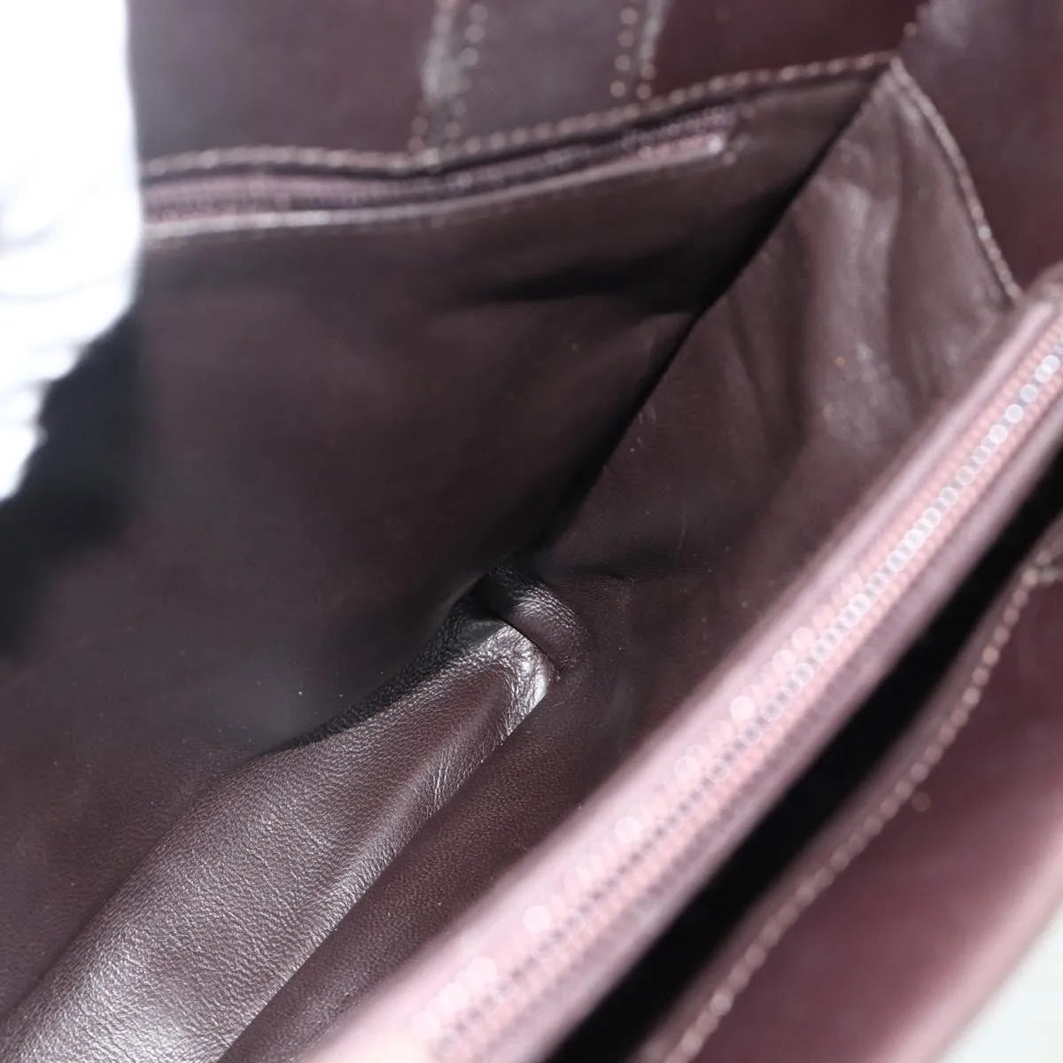 Gucci Vintage Leather, Brown, Leather, Handbag