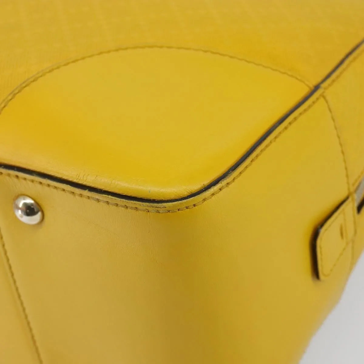 Gucci Bright Top Handle Diamante Leather, Yellow, Leather, Handbag