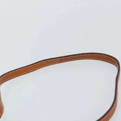 Celine Vintage Macadam Circle Logo Canvas and Leather, Brown, Canvas, Shoulder Bag
