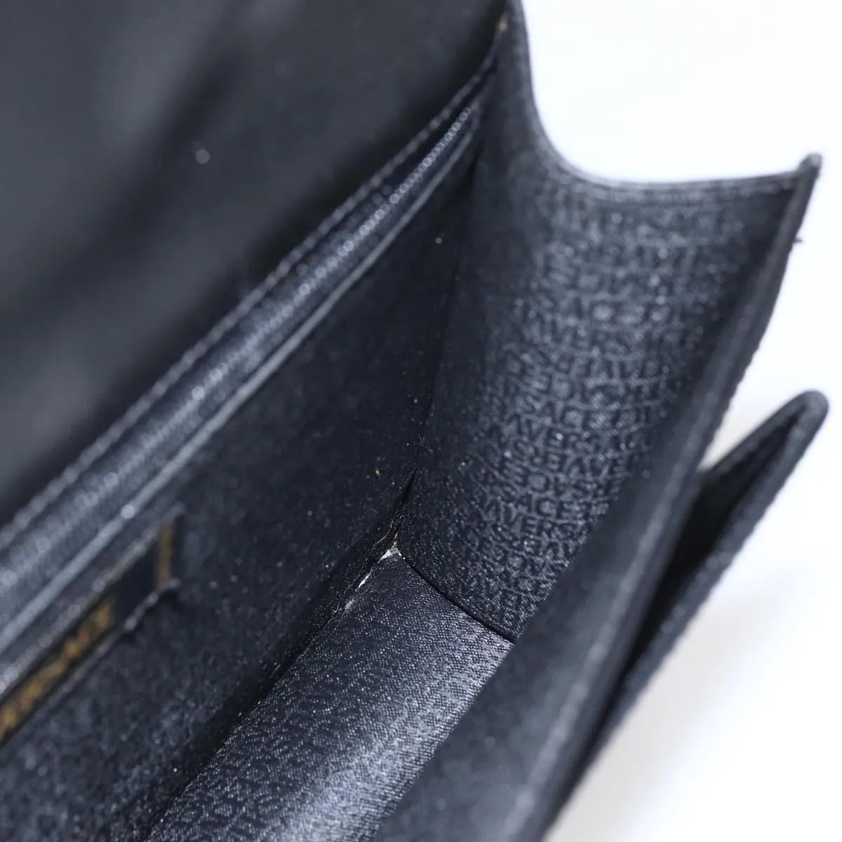 Versace Vintage Clutch Leather, Black, Leather, Clutch
