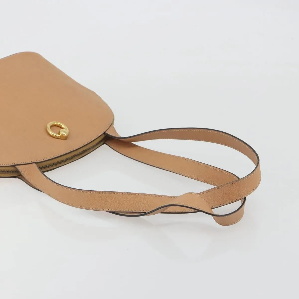 Celine Vintage Leather, Beige, Leather, Shoulder Bag