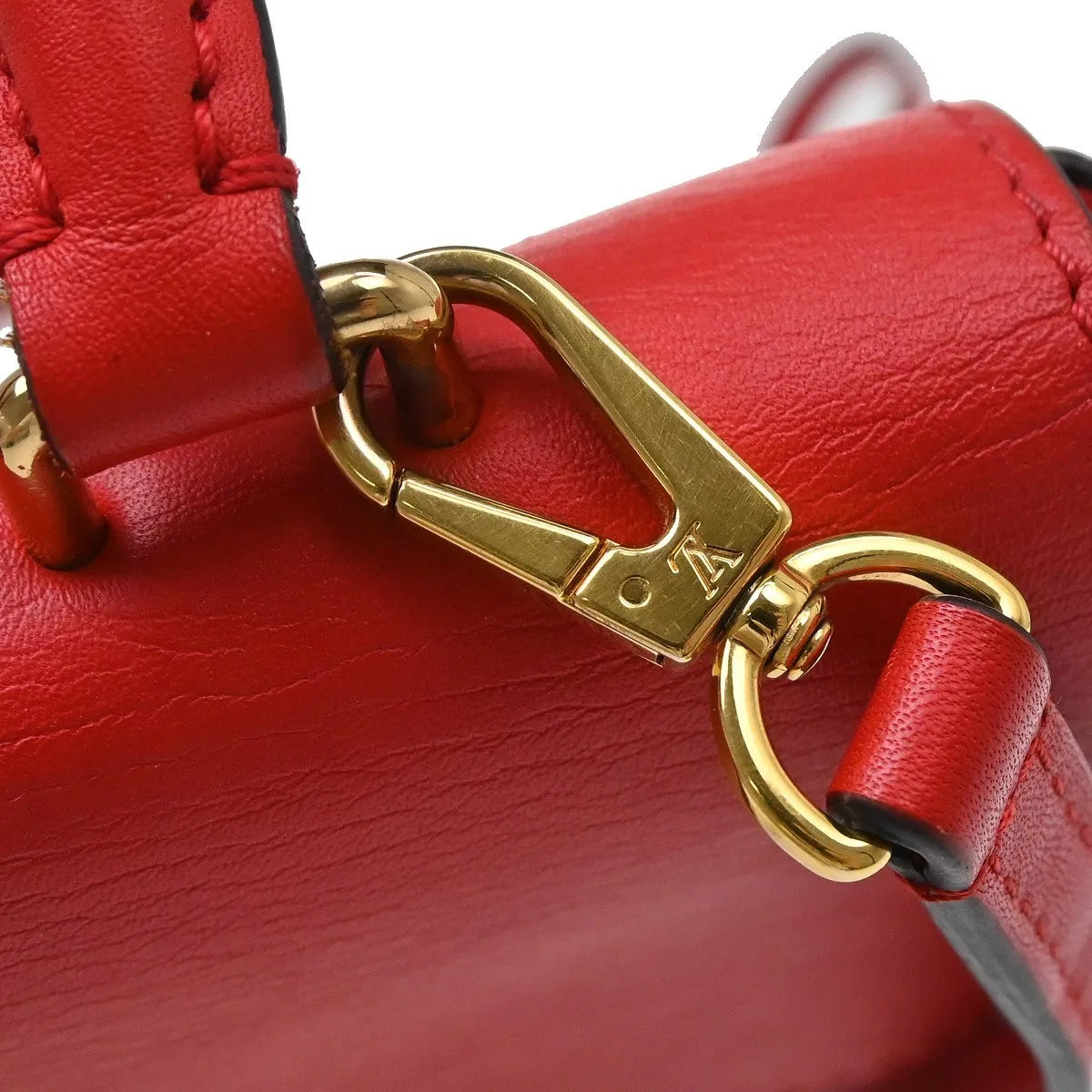 Louis Vuitton Locky Monogram Canvas with Leather, Brown, Canvas, Handbag