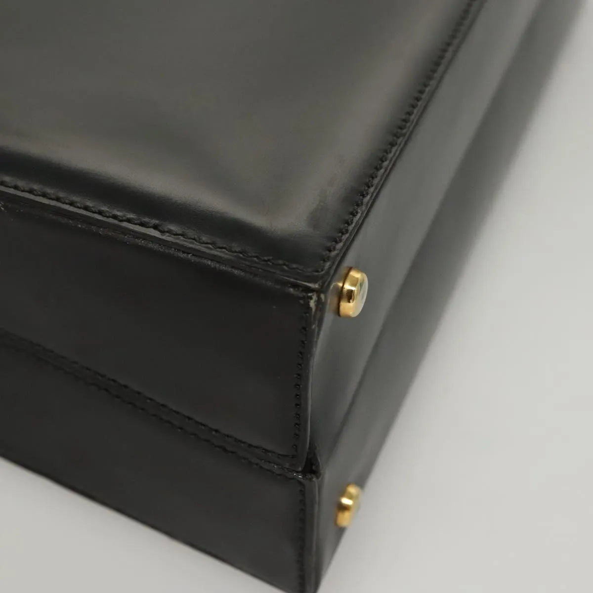Celine Vintage Leather, Black, Leather, Shoulder Bag